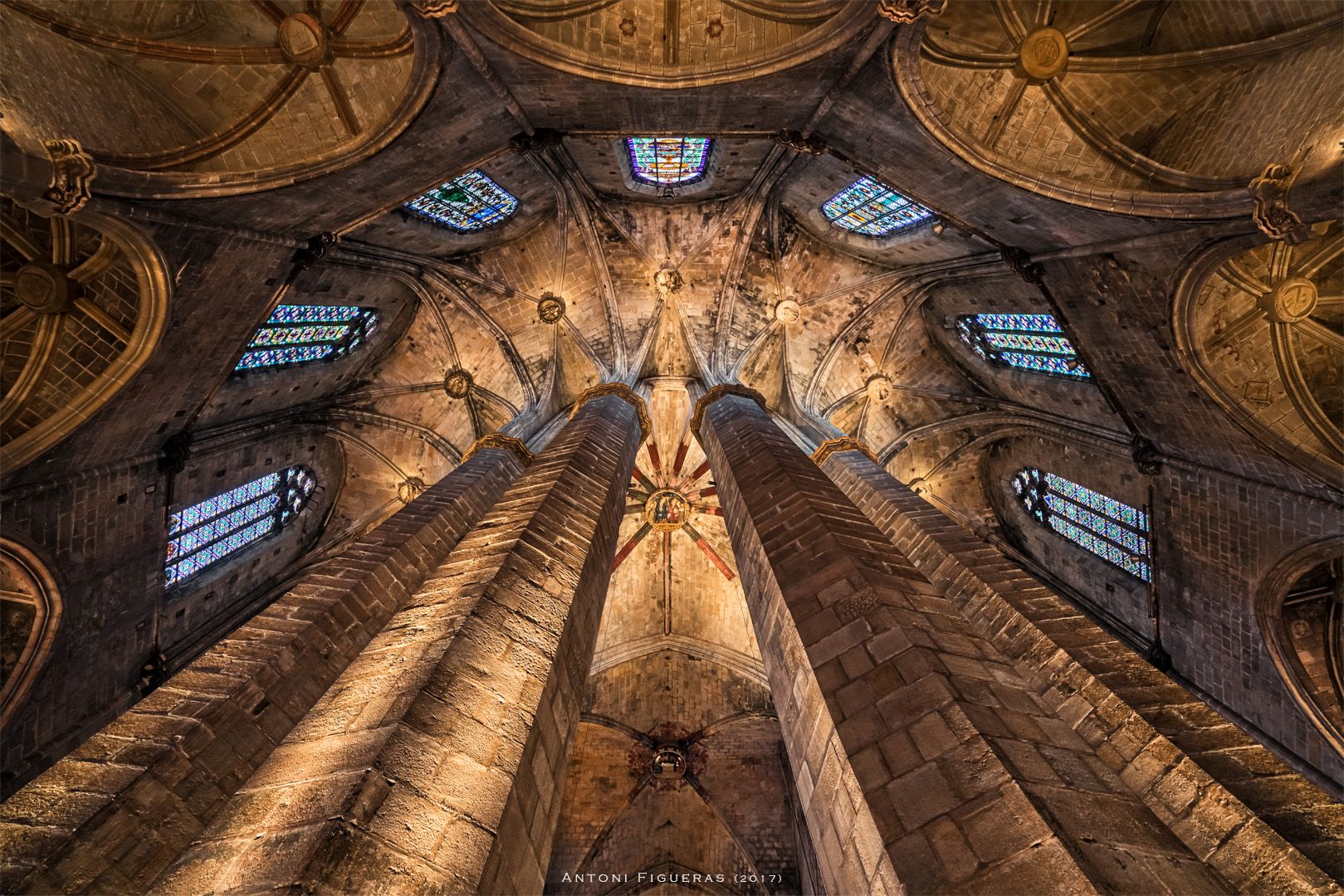 Santa Maria del Mar Vertorama, Barcelona, Spain