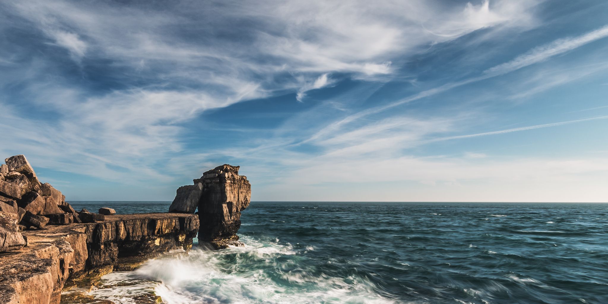 Sunset at Pulpit Rock, Dorset, United Kingdom