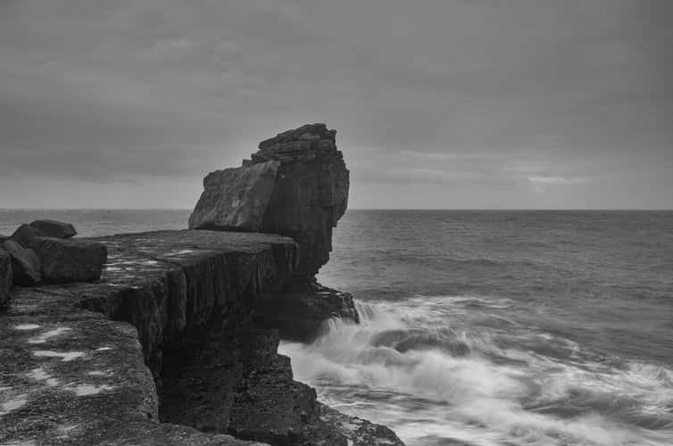 Sunset at Pulpit Rock, Dorset