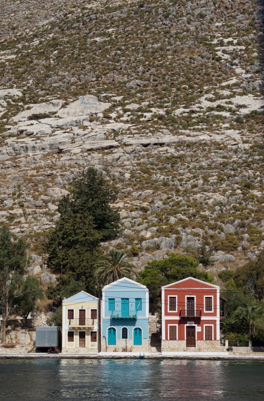 Three sisters, Kastellorizo, Greece