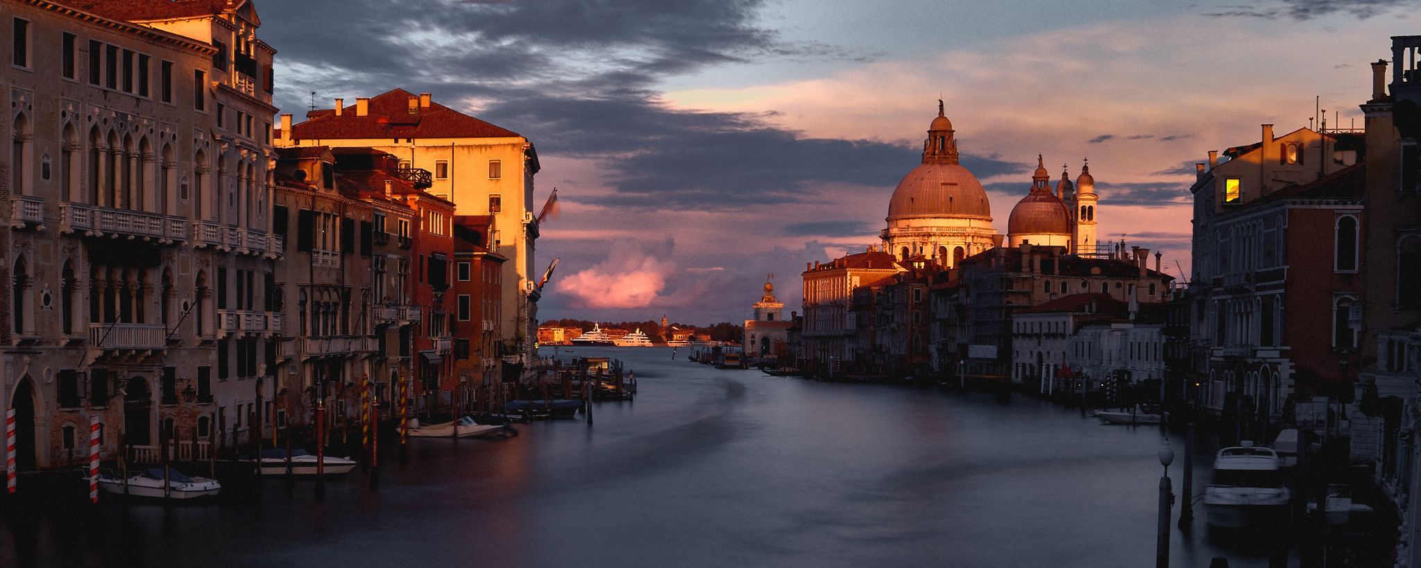 View from Ponte dell'Accademia, Venice, Italy