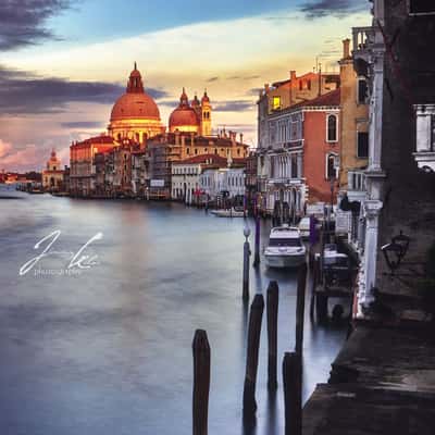View of Basilica di Santa Maria della Salute, Venice, Italy