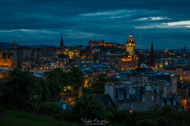 View over Edinburgh from Calton Hill