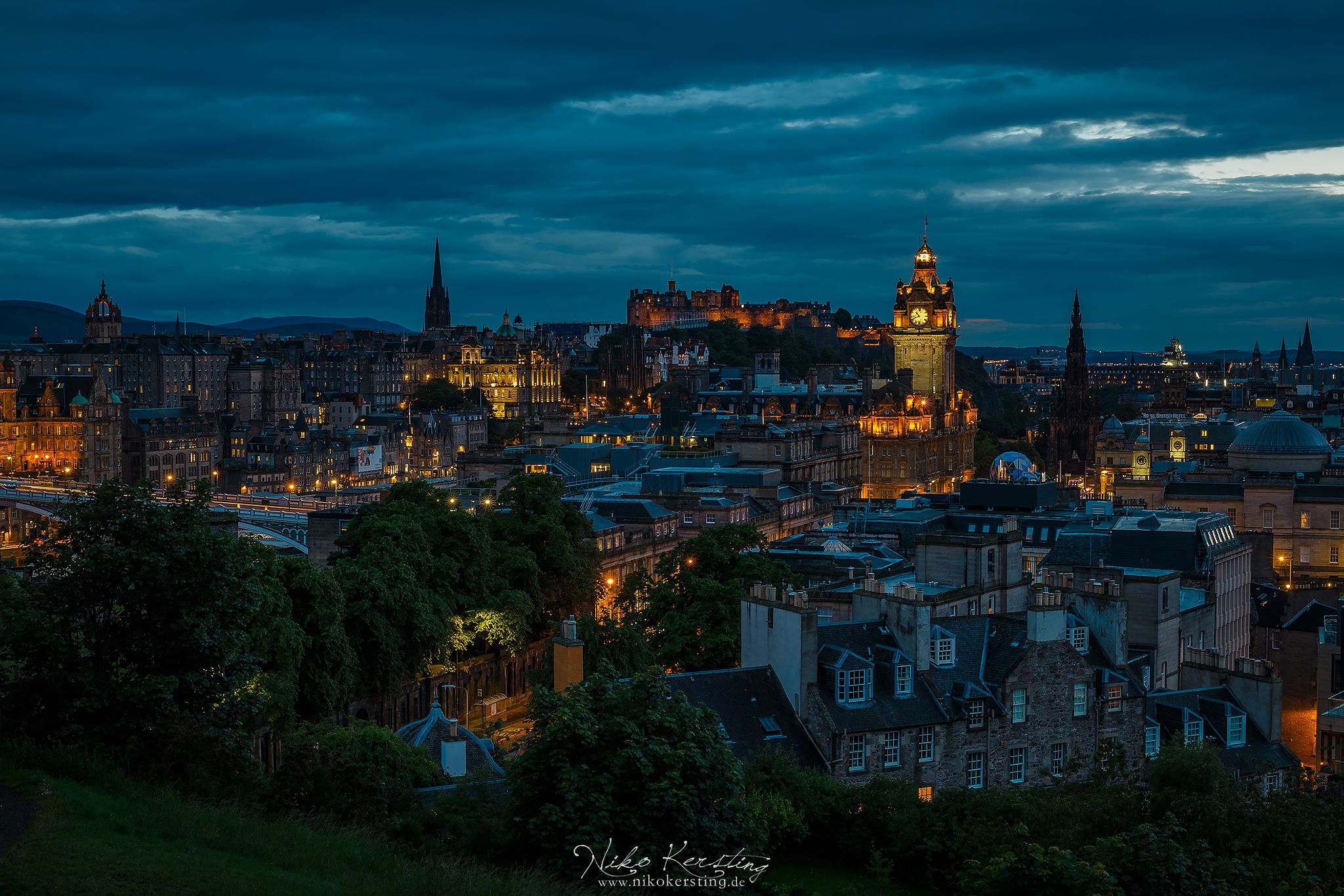 View over Edinburgh from Calton Hill, United Kingdom