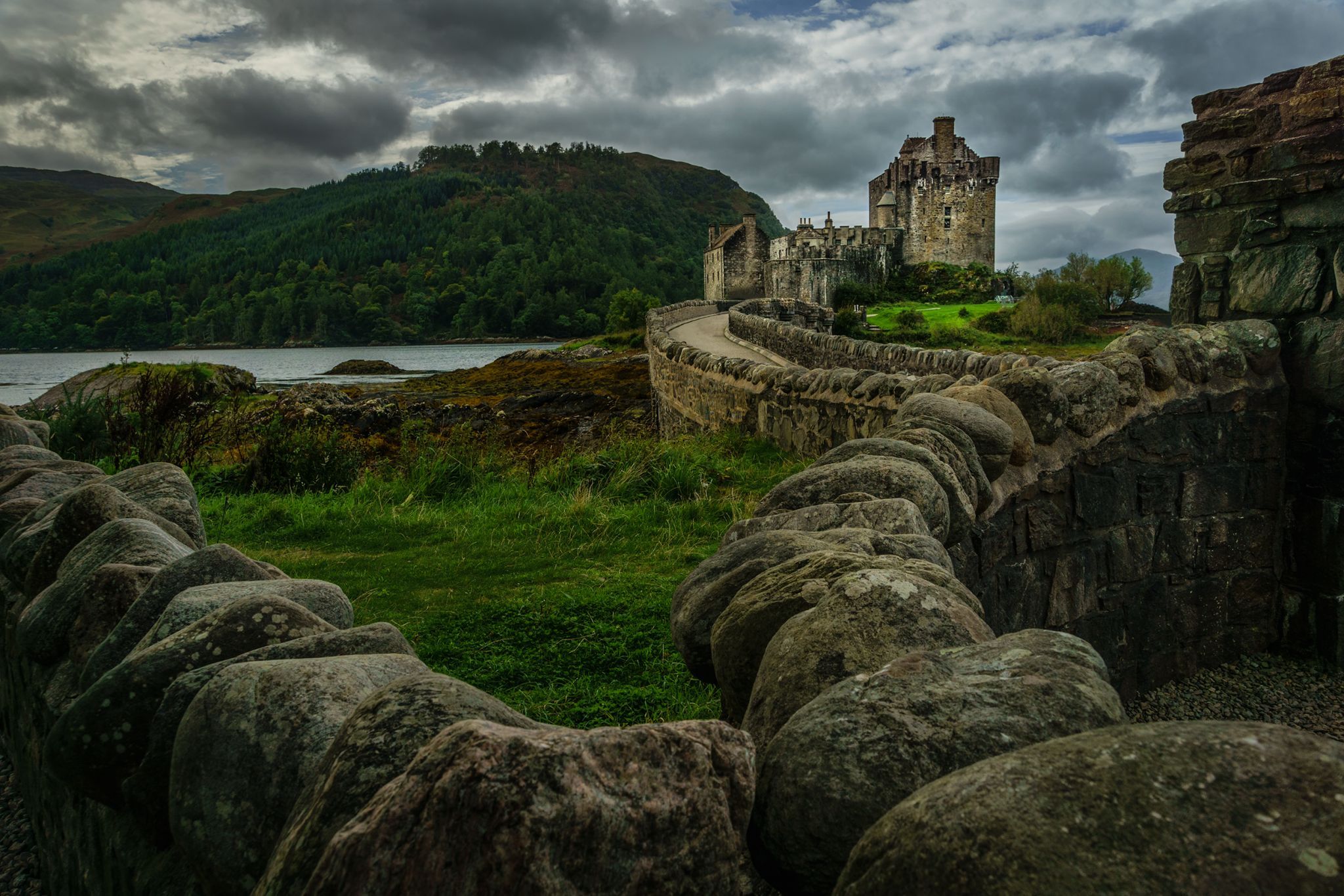Entrance of Eilean Donan Castle, Scotland, United Kingdom