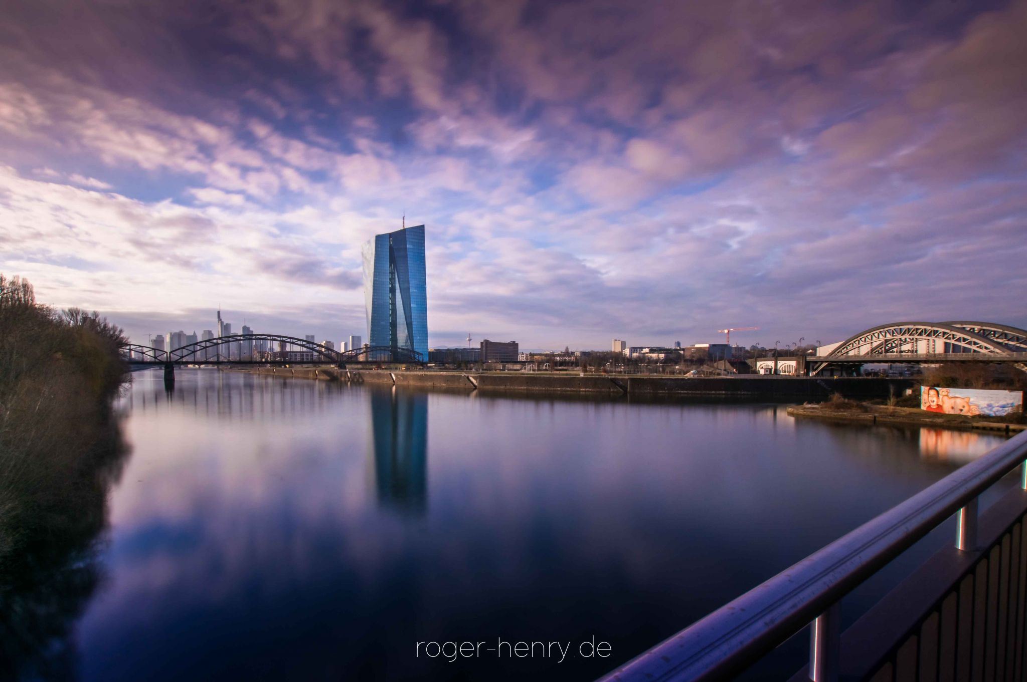 Frankfurt, Osthafenbrücke, Germany