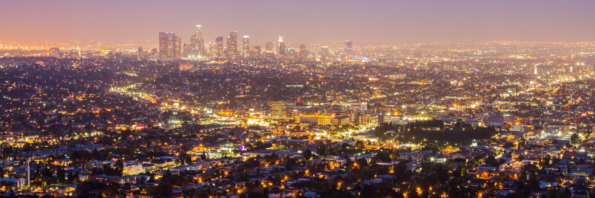 Griffith Observatory View of Los Angeles, USA