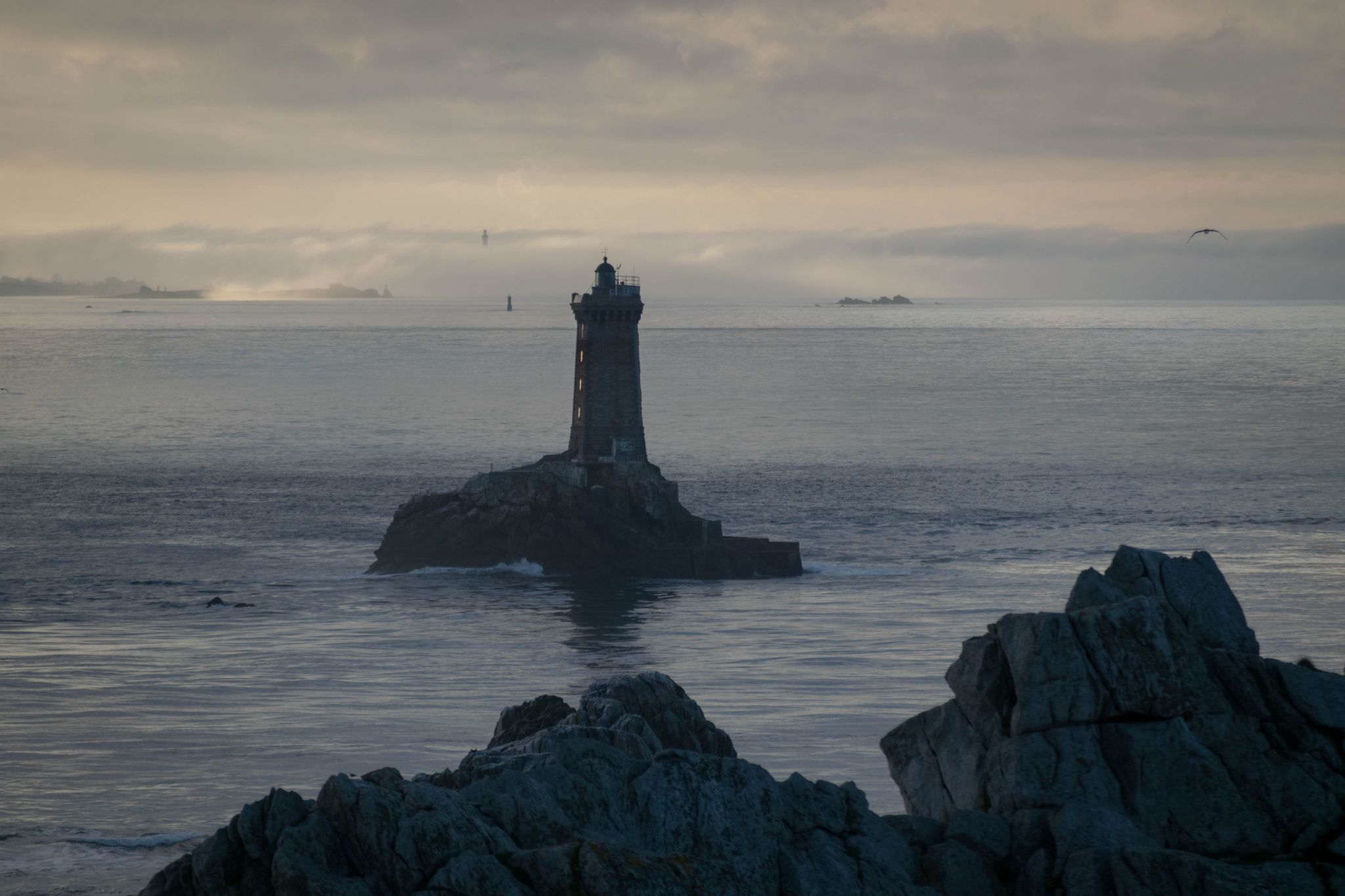 Lighthouse 'La Vieille' at the Pointe du Raz, Brittany, France