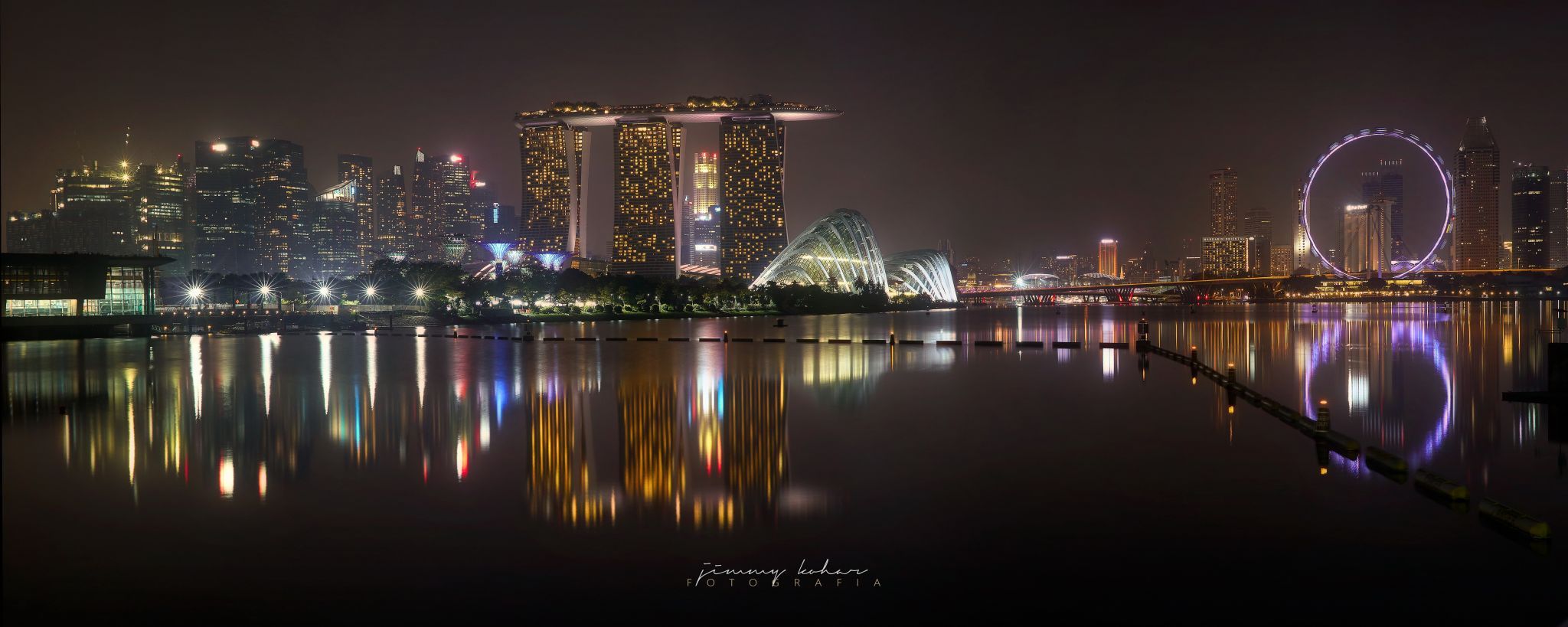 Marina Bay Sands from Marina Barrage, Singapore