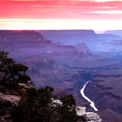 Mohave Point at sunset, USA