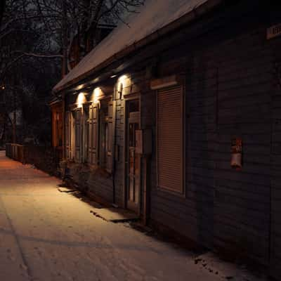 Old wood house, Žvėrynas district, Vilnius, Lithuania