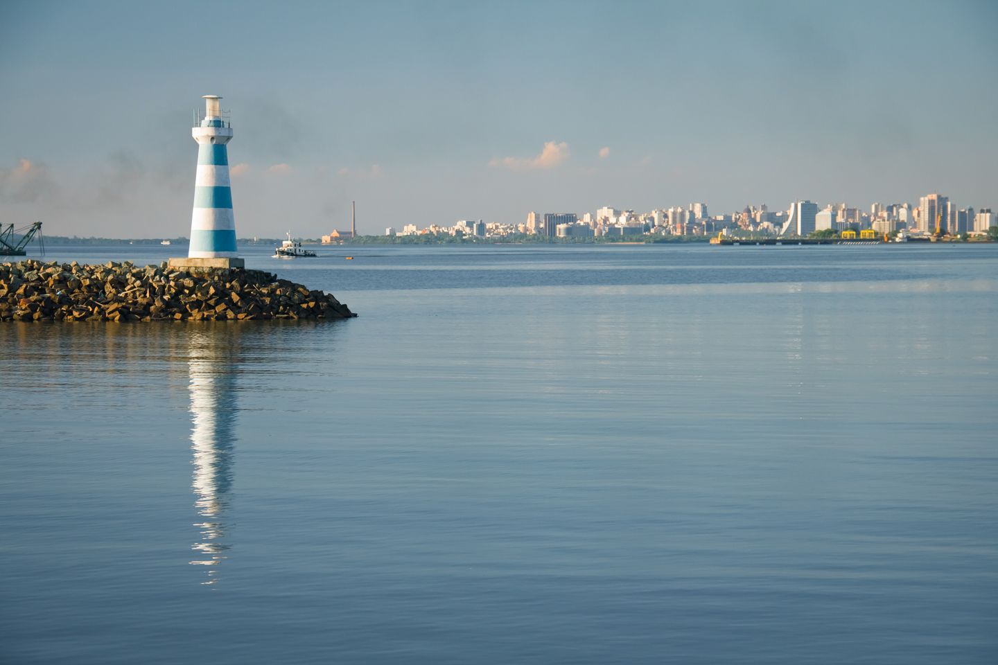 Porto Alegre and lighthouse, Brazil