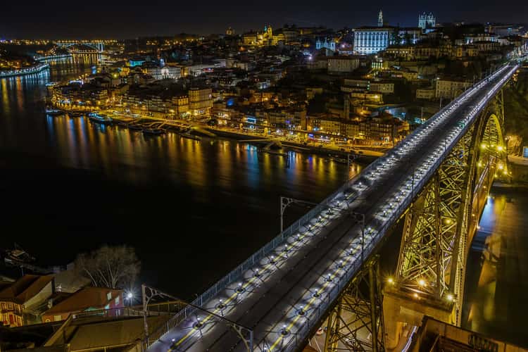 View onto Porto from the Ponte Luís I
