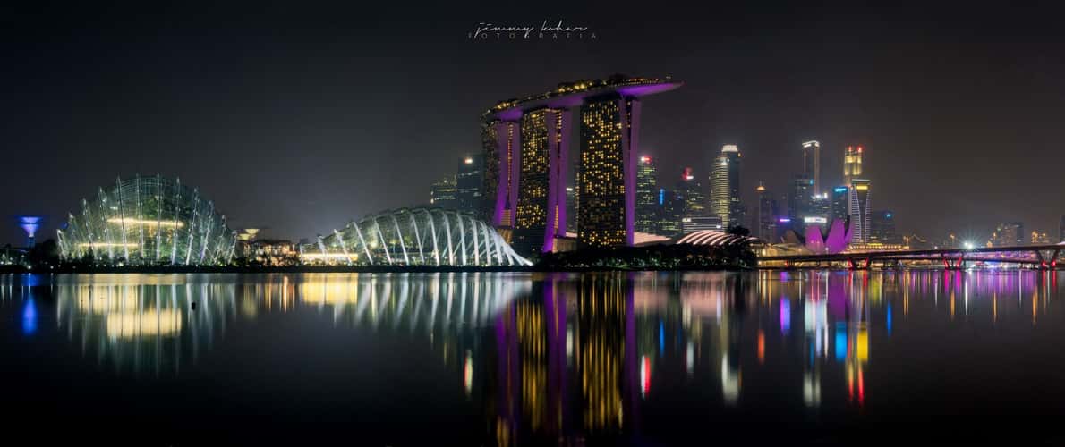 Singapore Marina Bay City Skyline
