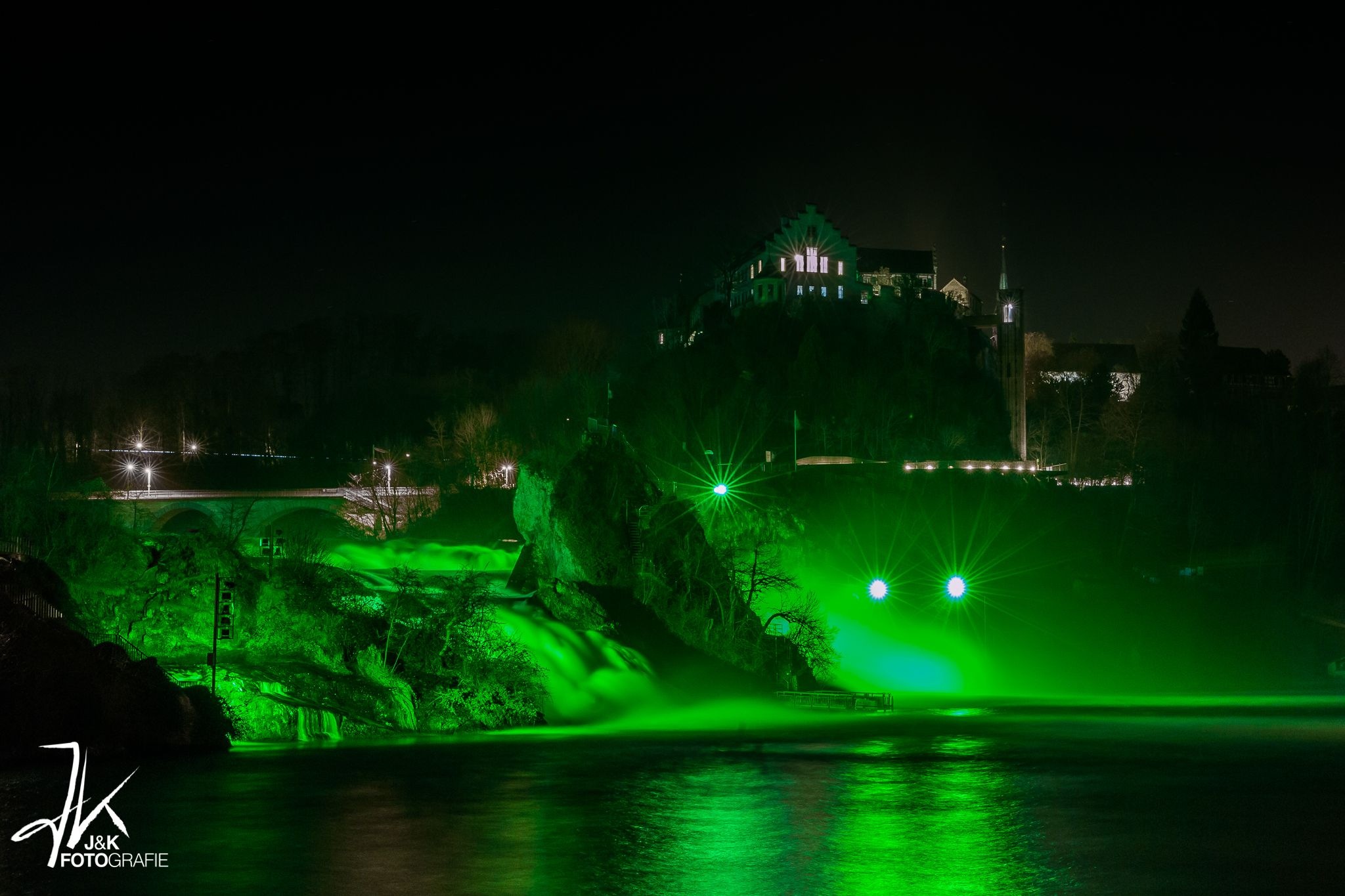 St. Patrick's Day @ rhine falls, Switzerland