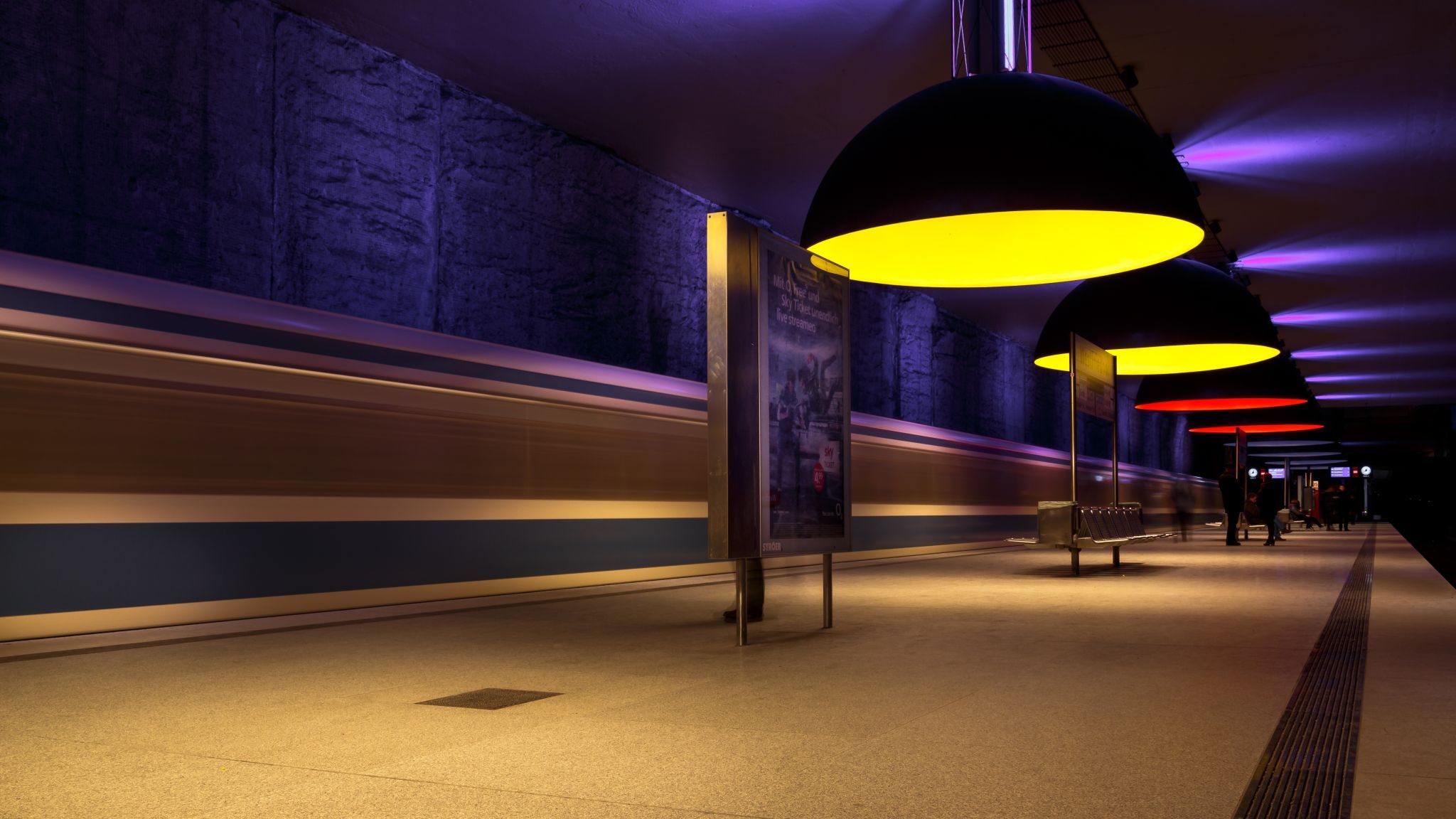 Metro station Westfriedhof, Munich, Germany