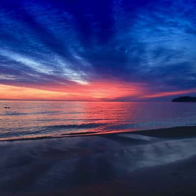 Sunrise on the beach, Binz, Germany