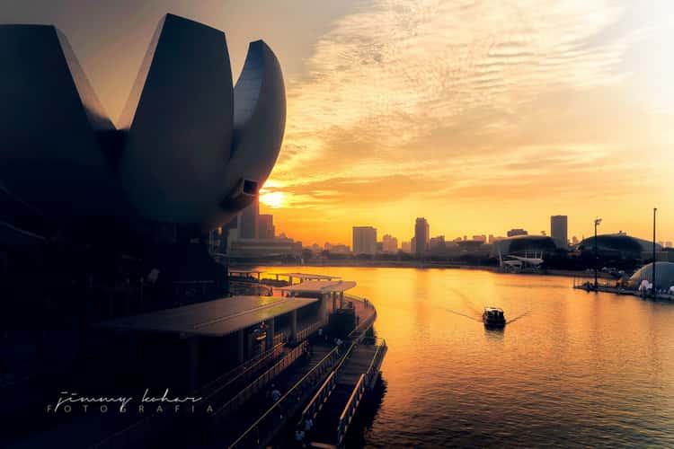 View from the Helix Bridge