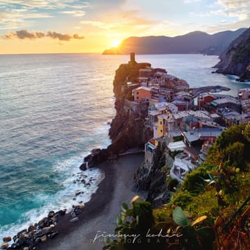 Sunset in Vernazza, Italy