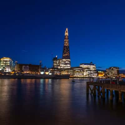 The Shard at night, London, United Kingdom