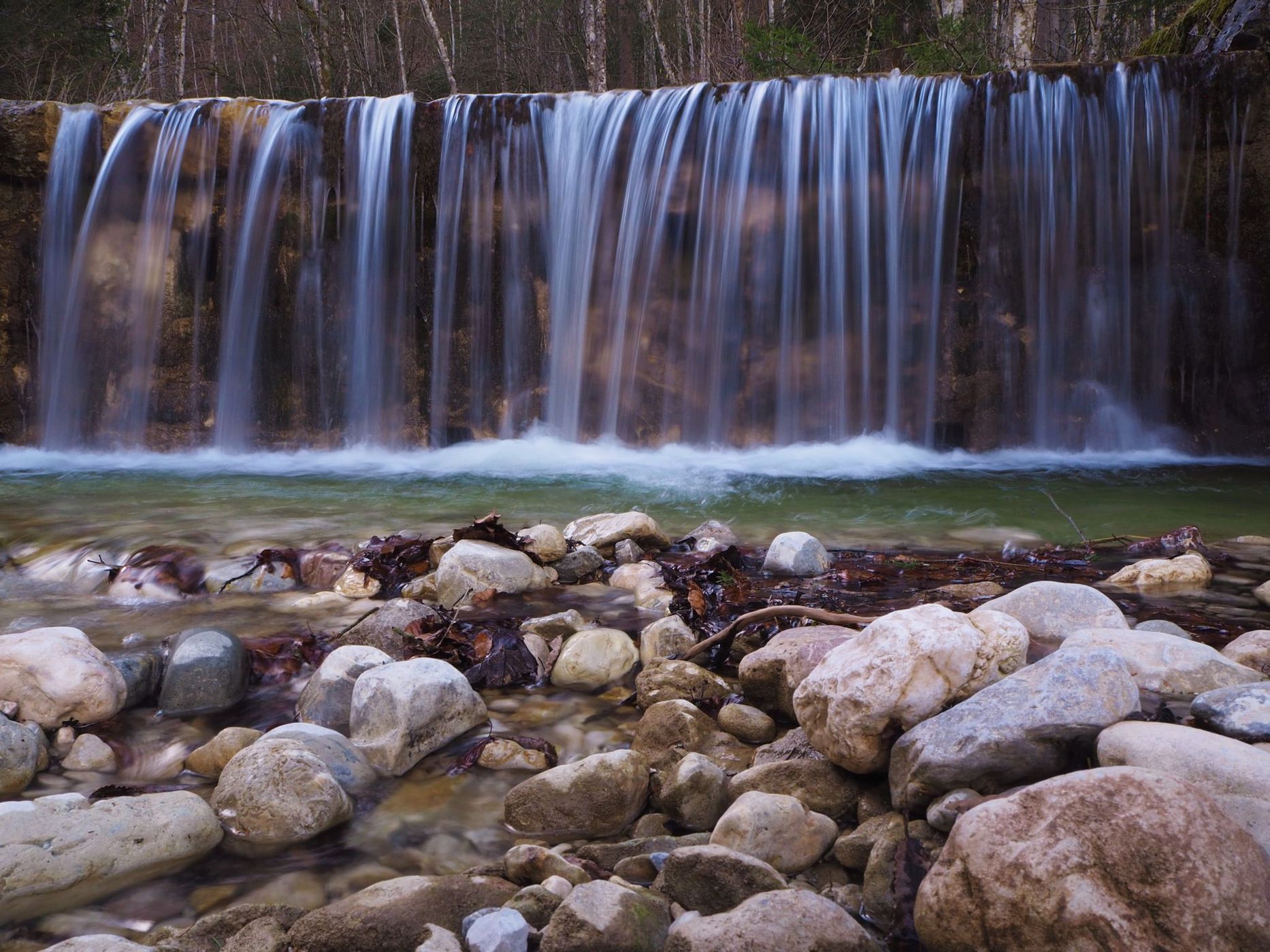 Waterfalls in Unterammergau, Germany