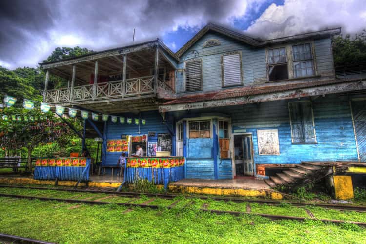 Abandoned train station