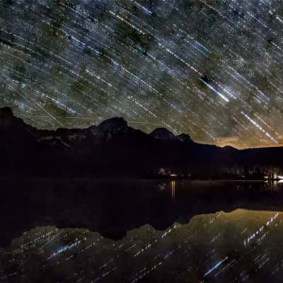 Almsee - Startrails, Austria