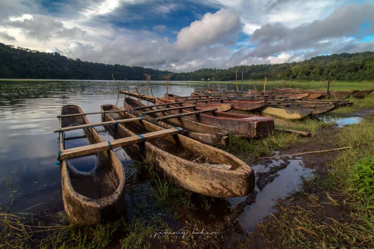 Wooden Boats of Lake Tamblingan, Bali