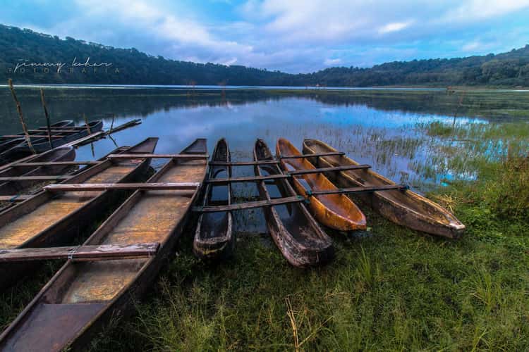 Wooden Boats of Lake Tamblingan, Bali