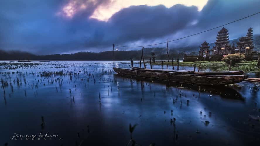 Wooden Boats of Lake Tamblingan, Bali