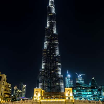 Burj Khalifa at night, United Arab Emirates