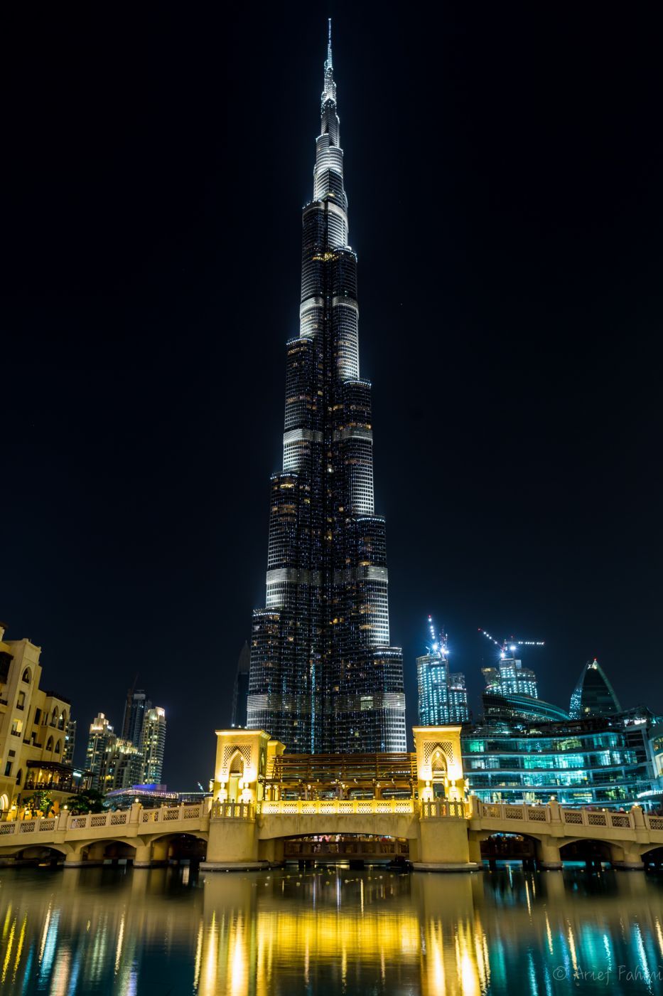 Burj Khalifa at night, United Arab Emirates