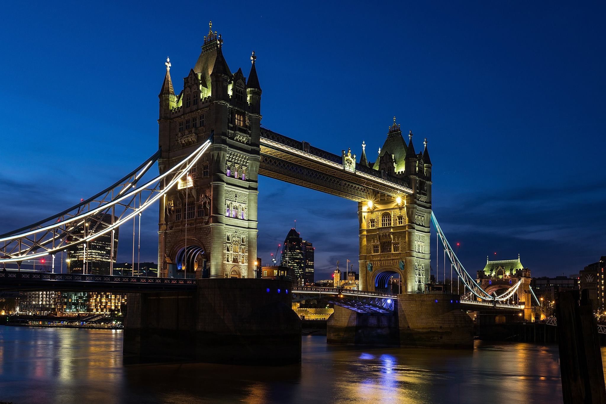 Tower Bridge and The Gherkin, London, United Kingdom