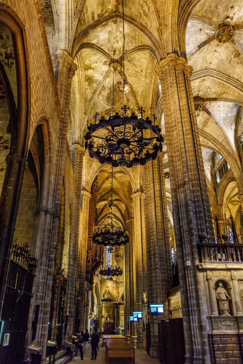 Inside Barcelona Cathedral, Spain