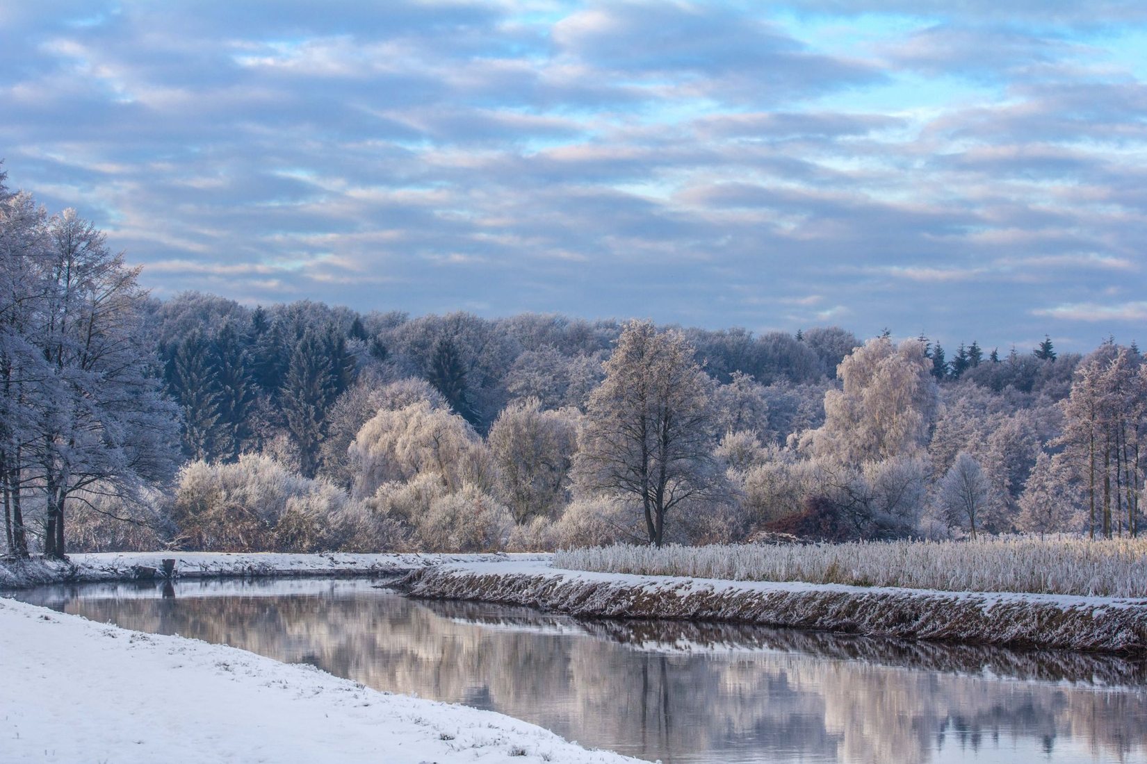 Die Hunte im Winter, Germany