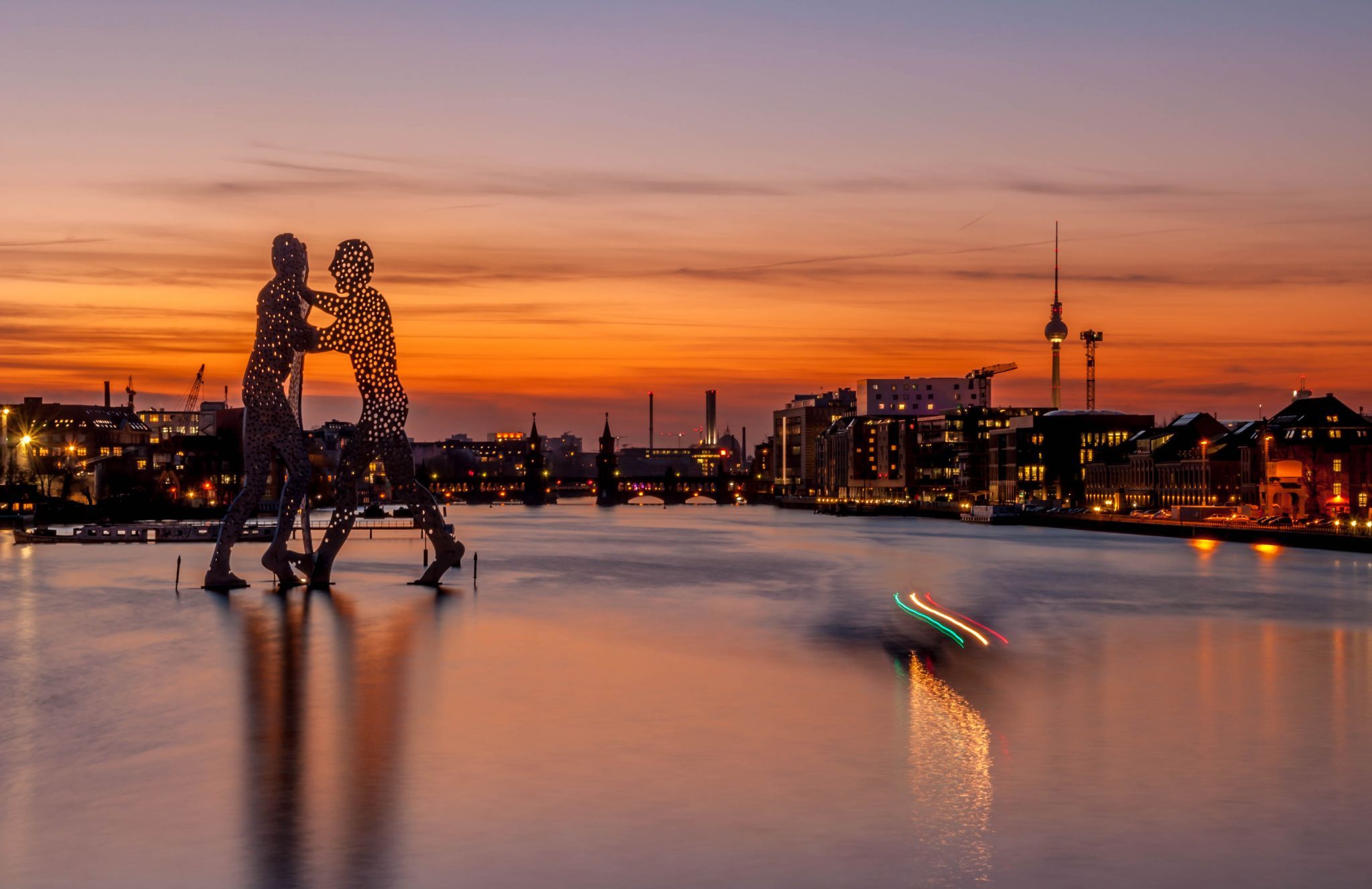 View from the Elsenbridge, Berlin, Germany