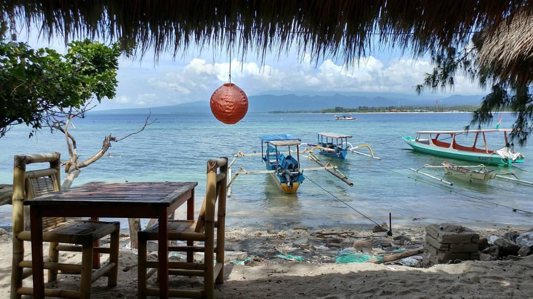 Gili Air View to Lombok, Indonesia