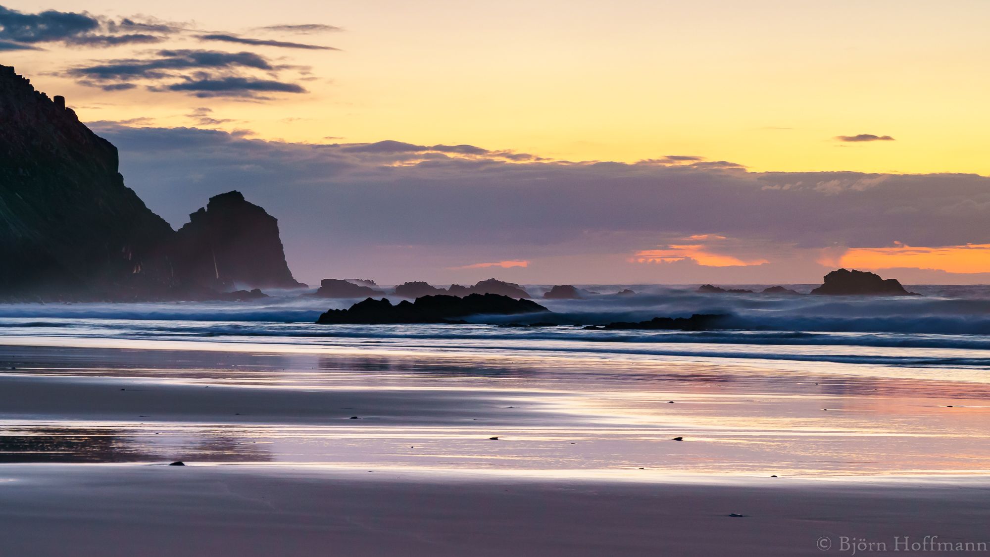 Golden Sunbeams (Praia do Castelejo), Portugal