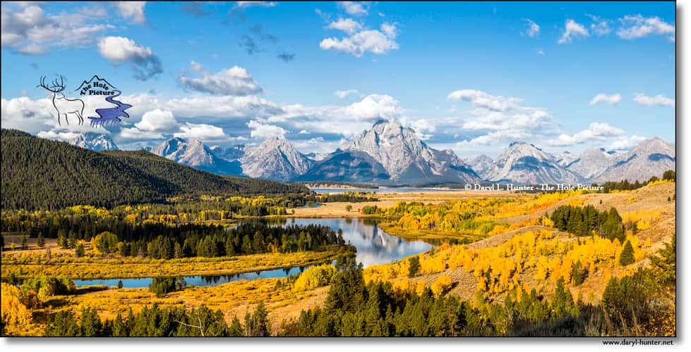 High above Grand Teton's Oxbow Bend