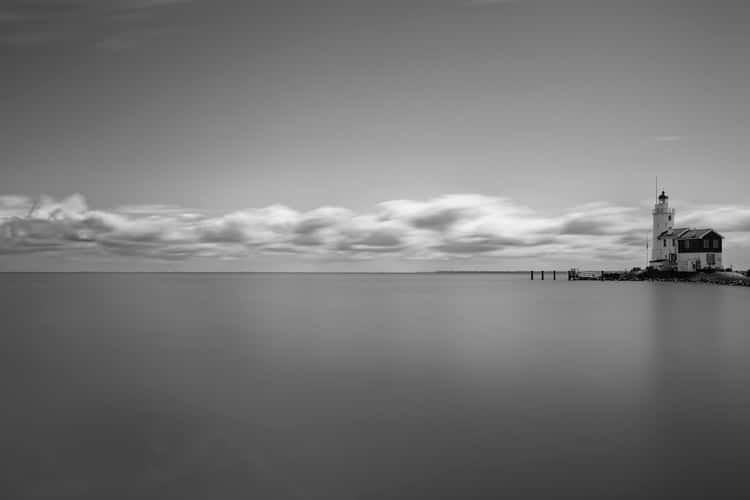Lighthouse at Marken in the Netherlands