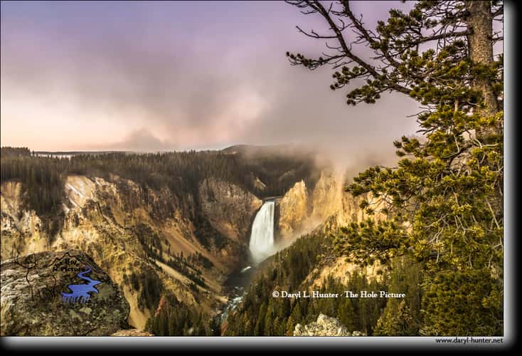 View of the Lower Falls in the Grand Canyon,Yellowstone National Park