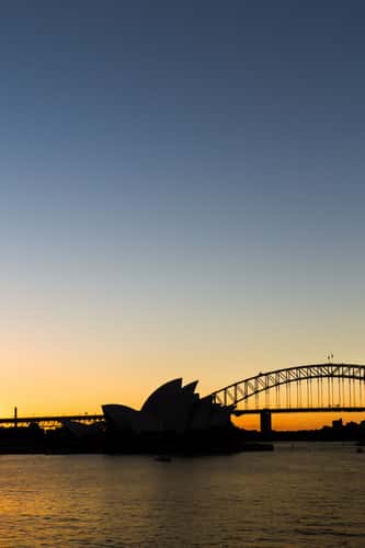 Sydney opera House and Harbour Bridge