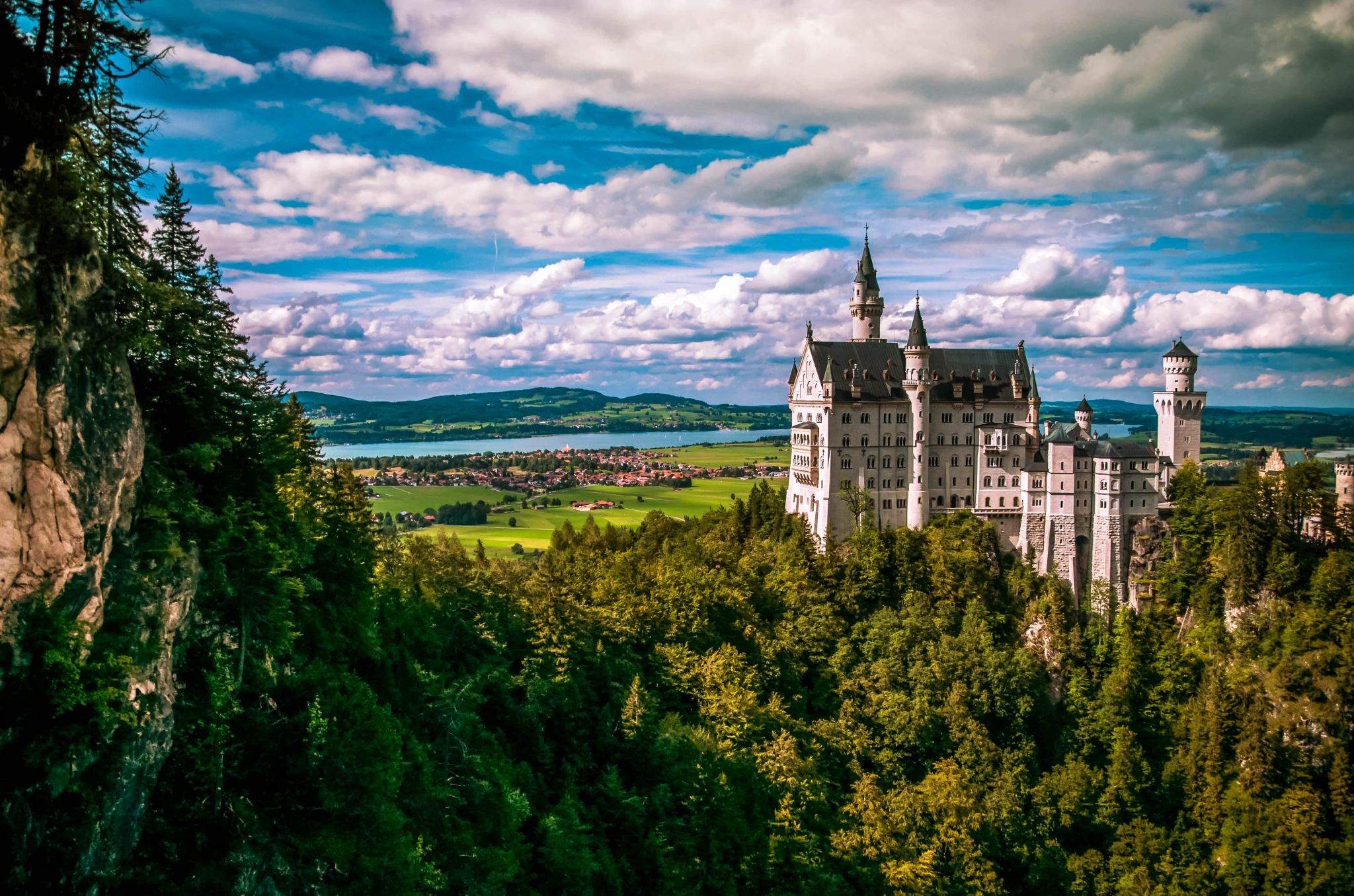 Neuschwanstein Castle from Marienbridge - The classic view, Germany