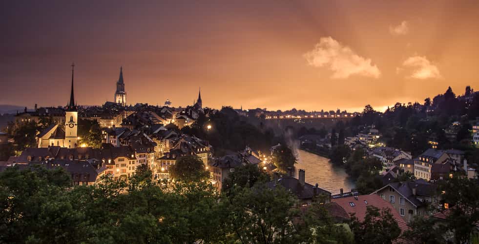  View over the Old Town of Bern