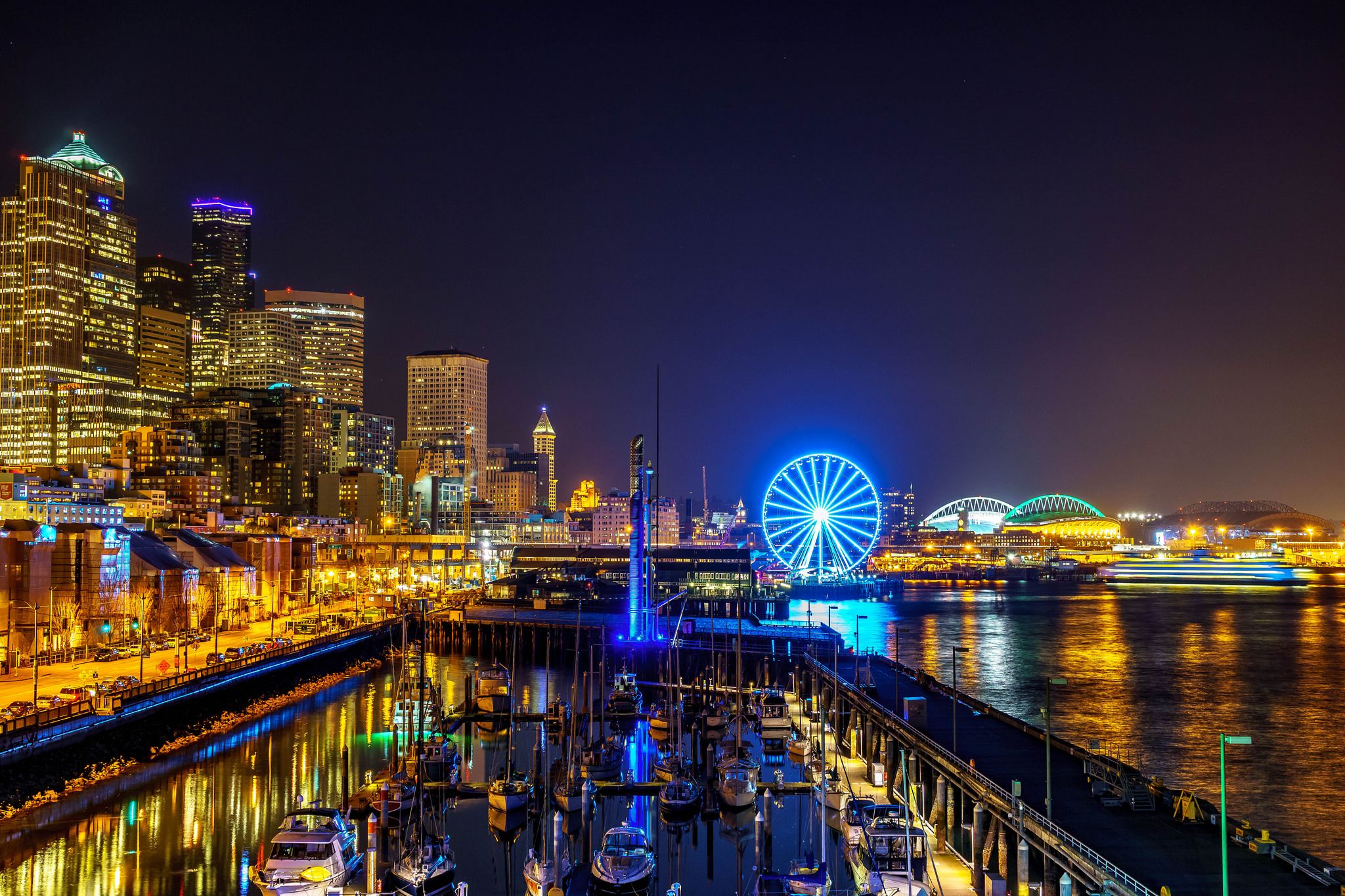 View of Pier 66, Seattle, USA