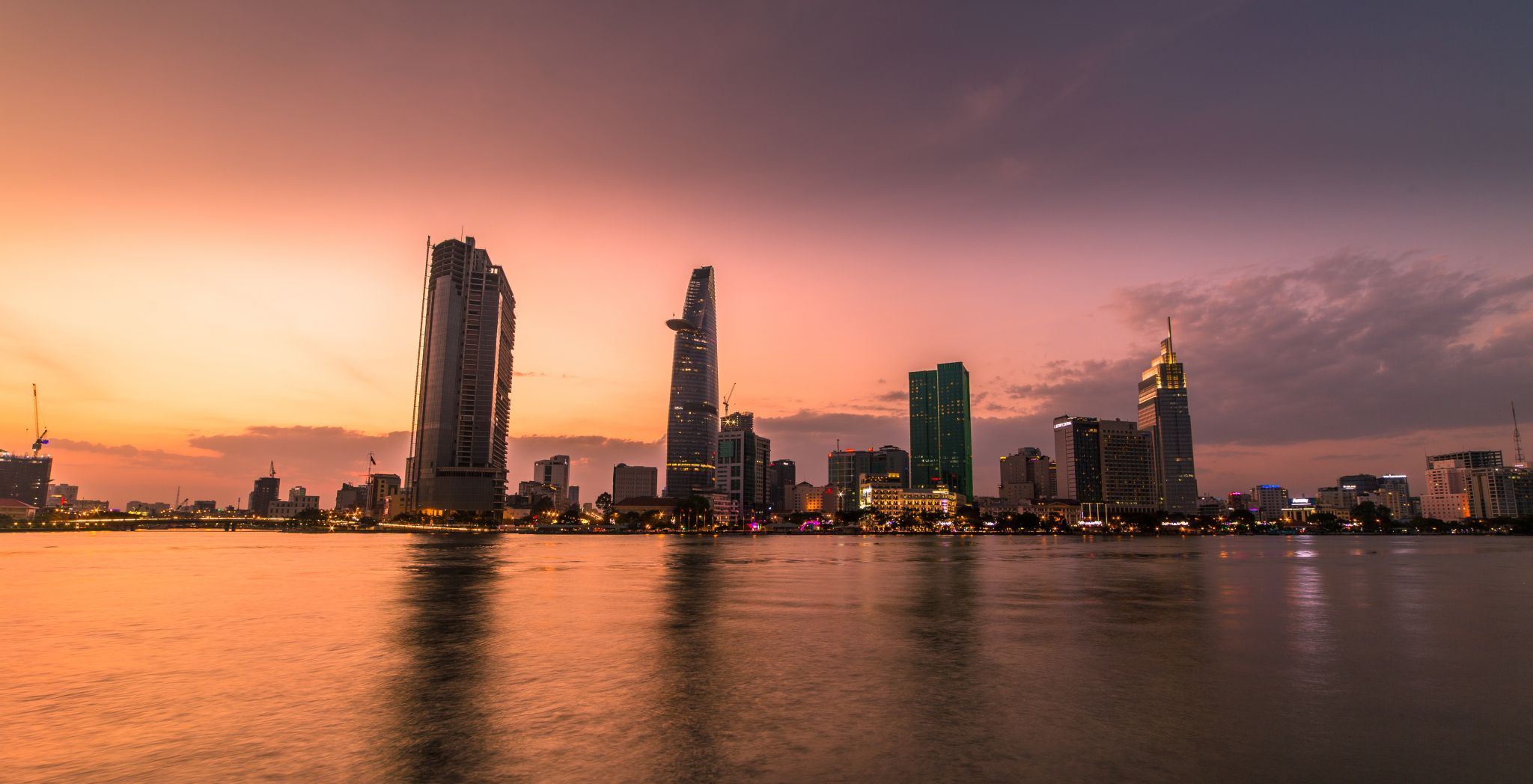 Skyline of Saigon, Vietnam