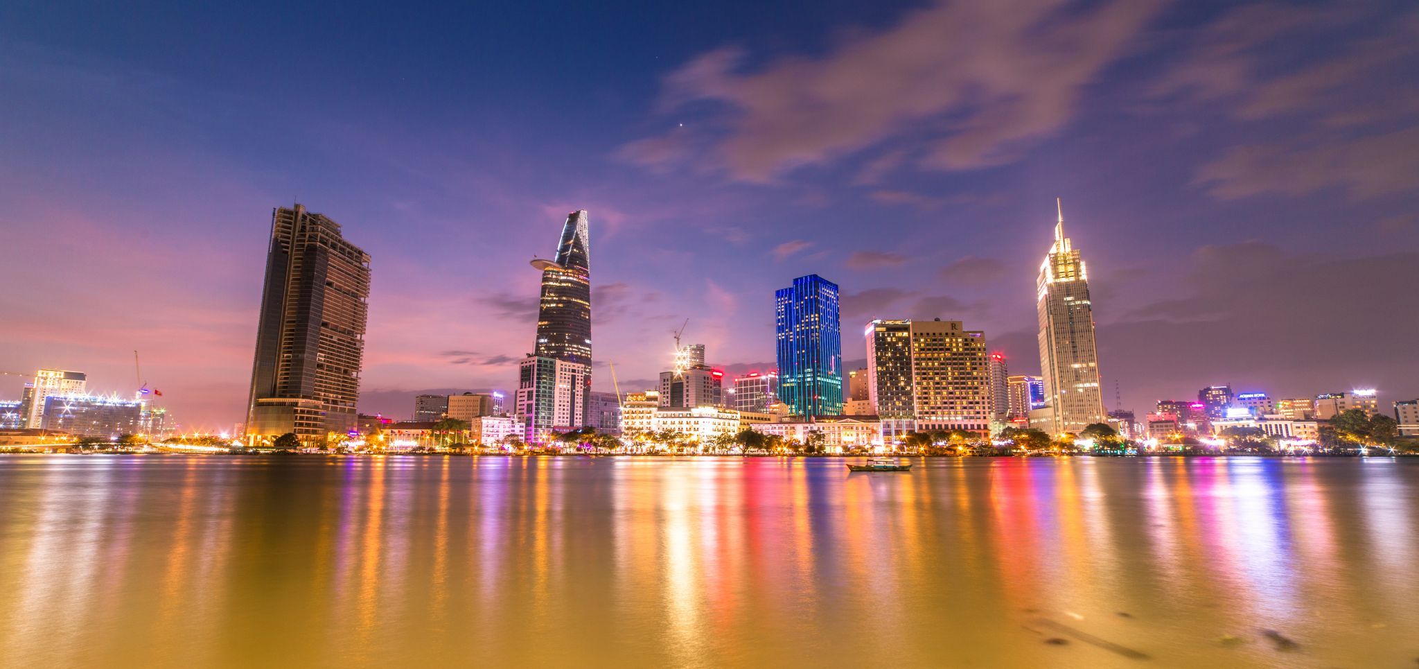 Skyline of Saigon, Vietnam