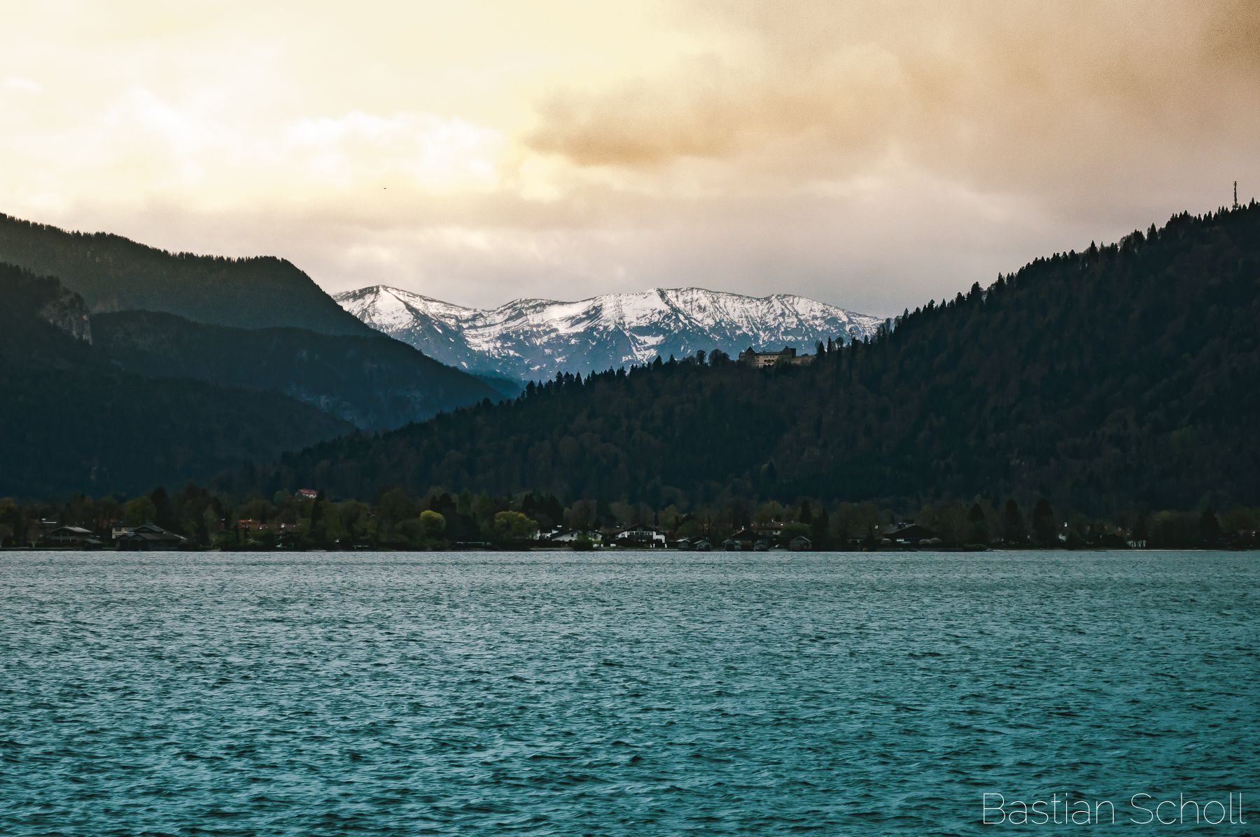 View over Lake Tegernsee, Germany