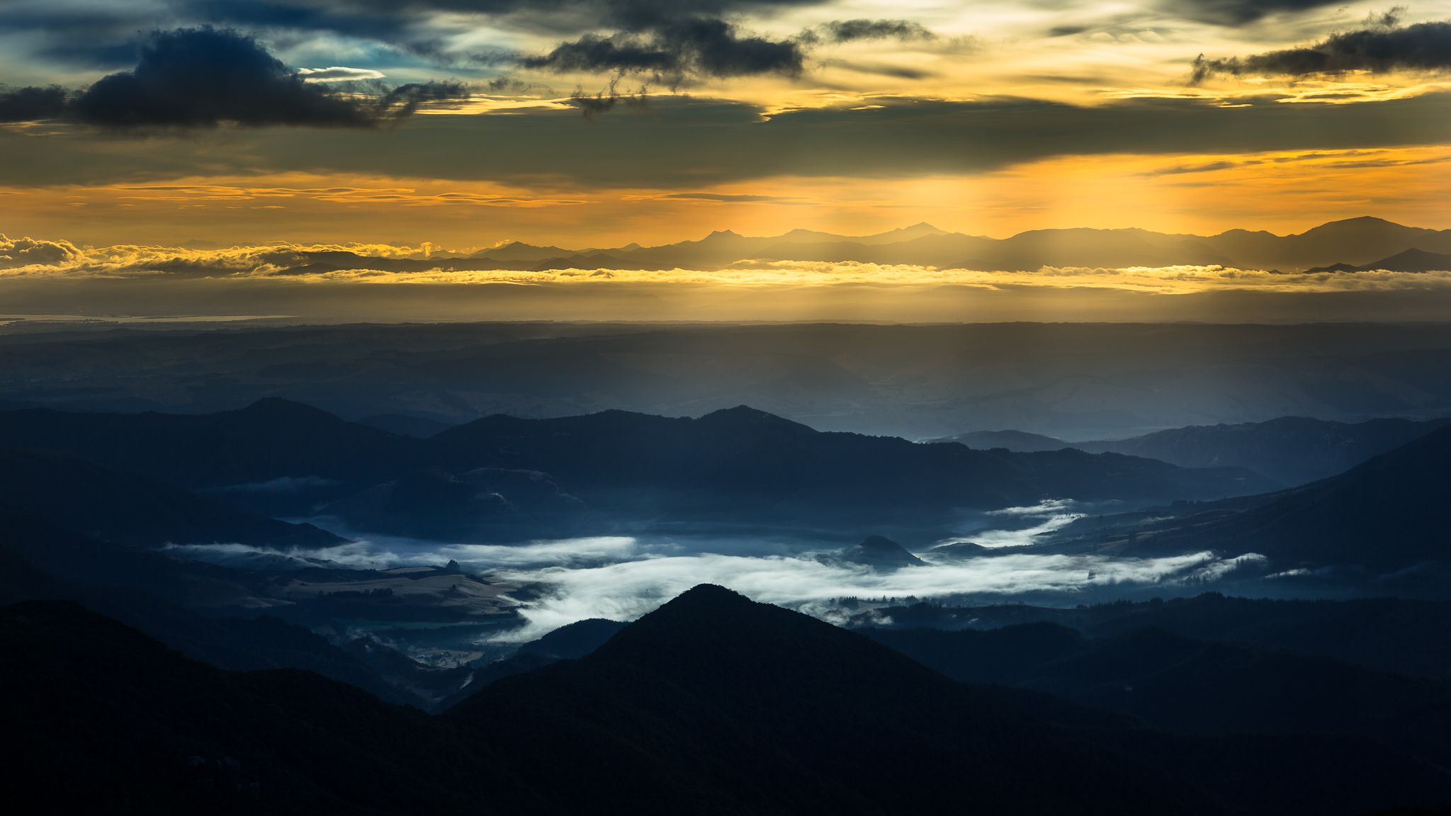 Baton Valley from top of Cowin Spur, New Zealand