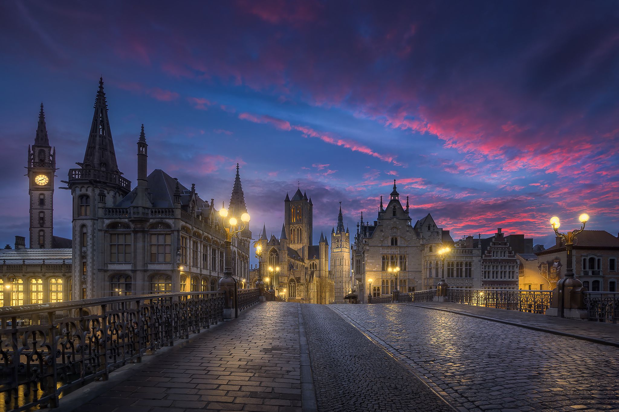 Bridge St-Michiels, Ghent, Belgium